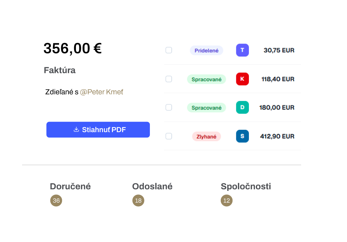 e-faktúra vzorový súbor