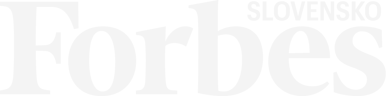 Forbes Slovensko logo biele